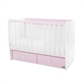 Letto per bambini MATRIX NEW white+orchid pink /lamelle anteriori rimosse/
